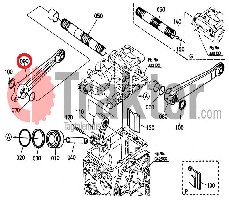 BRACCIO DI SOLLEVAMENTO IDRAULICO DESTRO ORIGINAL KUBOTA 6a320-36520