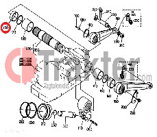 COLLARE BRACCIO DI SOLLEVAMENTO IDRAULICO DESTRA PLASTICO ORIGINAL KUBOTA t0120-37490