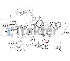 PISTONE IDRAULICO RASCHIATORE ORIGINA ISEKI 1488-503-002-00