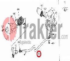 TUBO IMPIANTO IDRAULICO ORIGINAL KUBOTA 6a100-39113