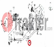 TUBO IMPIANTO IDRAULICO ORIGINAL KUBOTA 6a110-39113