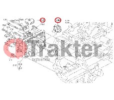 IDRAULICO CUNEO BI SPEED COPERCHIO ORIGINAL KUBOTA t1060-18752 t1060-18753
