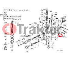 IMPIANTO IDRAULICO TUBO COPERTURA ORIGINAL KUBOTA 3f750-23710