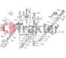 WELLENDICHTRING SERVOLENKUNG LENKWELLE SEITLICH AUSSEN ORIGINAL KUBOTA 31351-66530