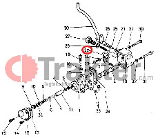 HYDRAULIC JOYSTICK FORK ORIGINAL KUBOTA 66591-36450 h6650-36450 66591-36452