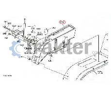 HYDRAULIC JOYSTICK COVER ORIGINAL KUBOTA t1040-47600