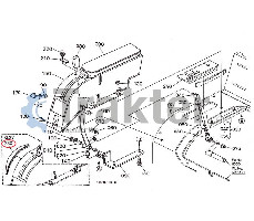 COMANDO IDRAULICO COPERCHIO ORIGINAL KUBOTA T1045-74340