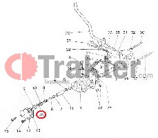HYDRAULISCHER JOYSTICK UNTERLEGSCHEIBE ORIGINAL KUBOTA 66611-36330 66611-36331